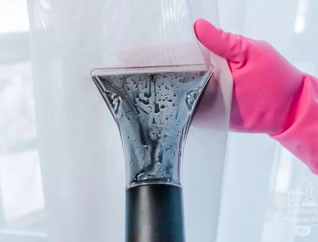 химчистка штор с выездом на дом чистка штор без снятия