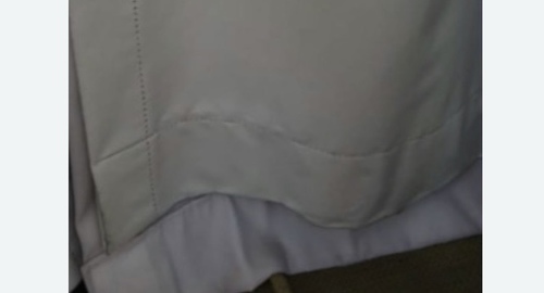 Выездная химчистка штор. Пересвет